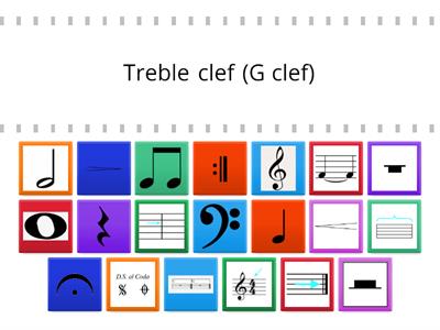 5th Grade Music Symbol Match