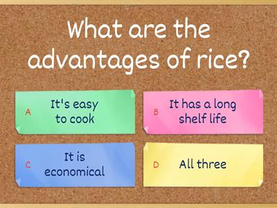 Rice quiz