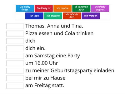 Einladung zum Geburtstag