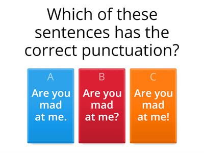 Punctuation exercises