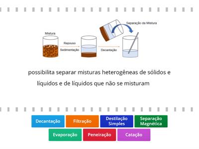 SEPARAÇÃO DE MISTURAS