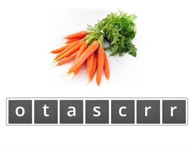 Fruits and Vegetables anagram