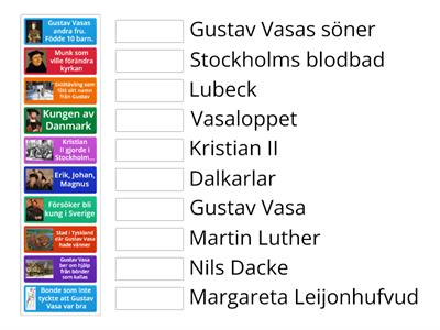 Gustav Vasa-karaktärer