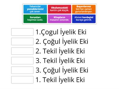 iyelik ekleri