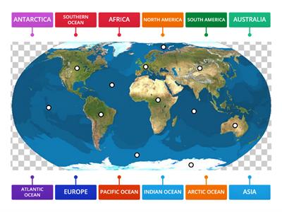 CONTINENTS AND OCEANS  