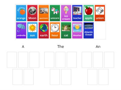 Definite And Indefinite Articles - Recursos Didácticos