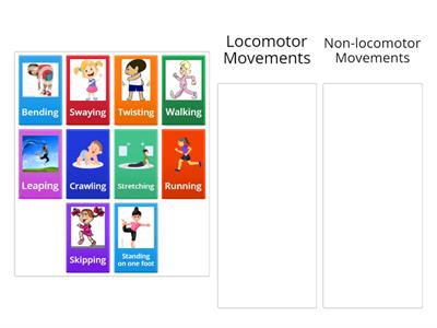 G4. Locomotor Vs. Non-locomotor Movements