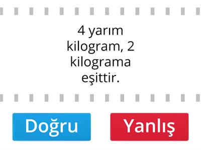 Yarım ve Çeyrek Kilogram