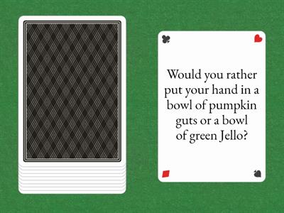 Halloween: Would you rather.... 