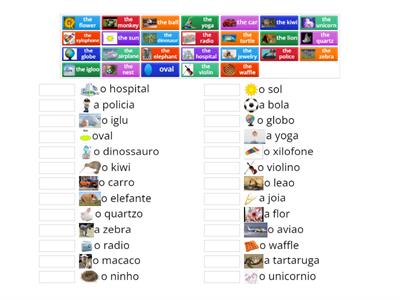 Alfabeto Bilingue - portugues-ingles