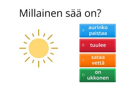 Millainen sää on? Marta-opettaja