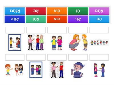 Hebrew Pronouns with pictures