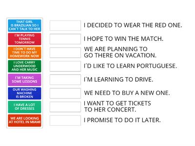 English File Elementary Unit 11B Verbs that take infinitive