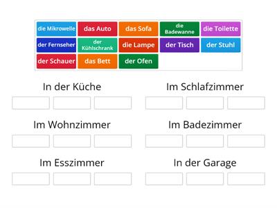 German 7 - Im Haus Kategorien