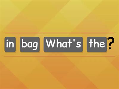 Goals 1 Unit 5 text (What's in the bag?)