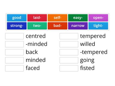 English File Upper Unit 1B compound adjectives