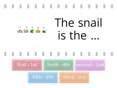 Ordinal numbers exercise