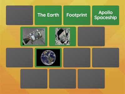 Match the Space word to the picture