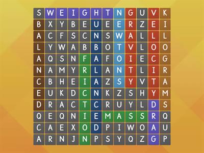 Forces Wordsearch