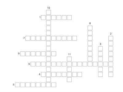 art crossword 3r eso D12