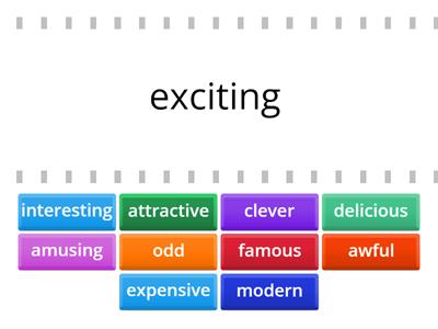 Adjectives: Synonyms