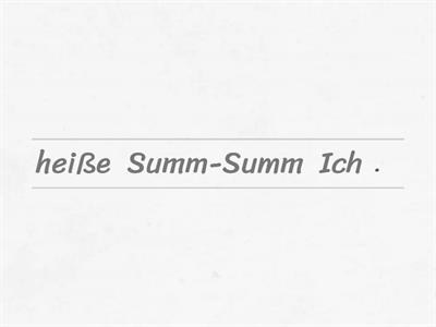 1. Summ- Summ, die Biene 2.- Deutsch für die 3. Klasse