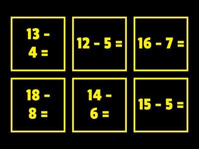 Subtraction - Counting Back