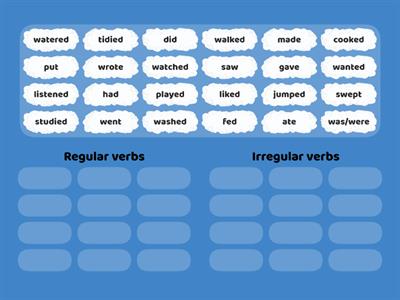 T6 U6 Past - Regular/irregular 