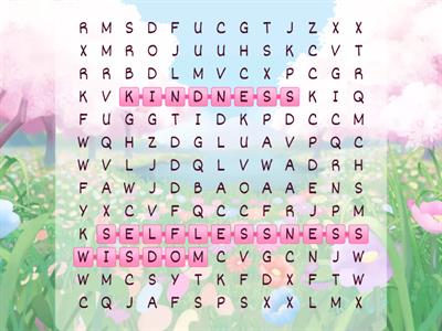 THE THREE QUESTIONS WORD SEARCH