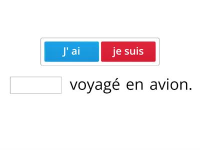 Holiday activities/ " j'ai" or "je suis". part1