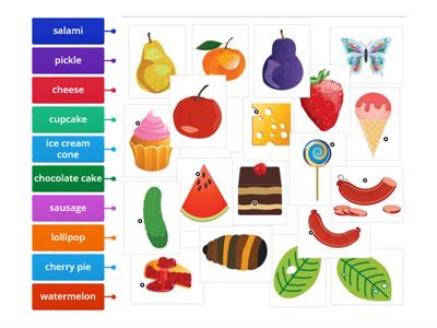 Snacks Vocabulary - The Very Hungry Caterpillar - 