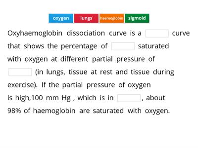 7.1 (c) Oxyhaemoglobin dissociation curve
