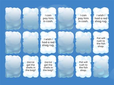 Adapted -- Level 12 Sonday Reading Strip - Matching Game - Only 9 Matching Sentences