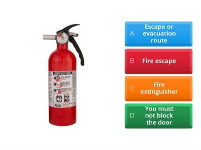 Fire Safety Vocabulary Quiz