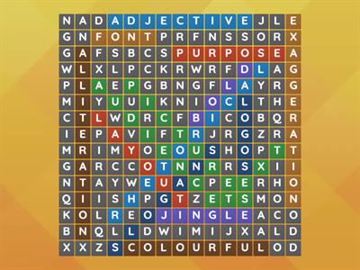 Advertising Word Search