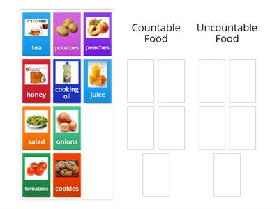 Countable and Uncountable Food