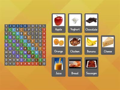Word Search - My favourite food