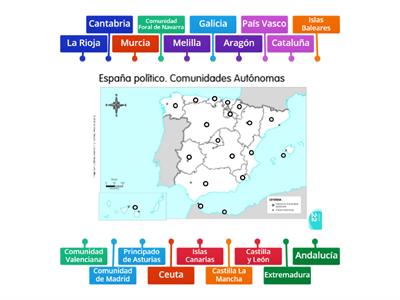 Comunidades y ciudades autónomas de España