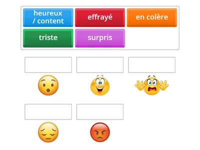 Y2 French emotions