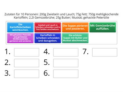 Kartoffelsuppe zubereiten