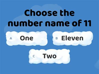 Find the numbers and number names 
