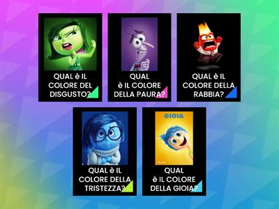 I COLORI DELLE EMOZIONI (inside out)