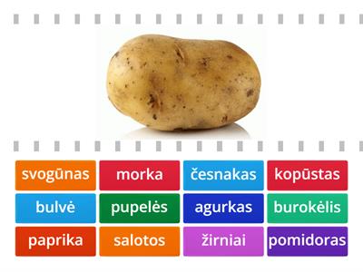 Learn Lithuanian - Vegetables