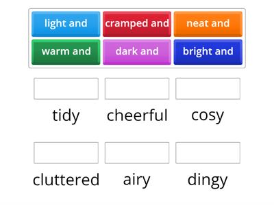 C1: adjectives for describing rooms