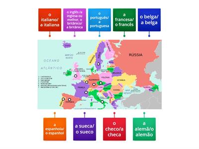 9 Países e Nacionalidades da Europa