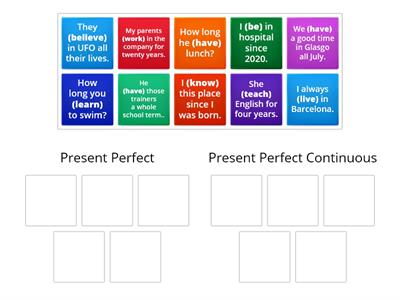 Present Perfect (Continuous)?