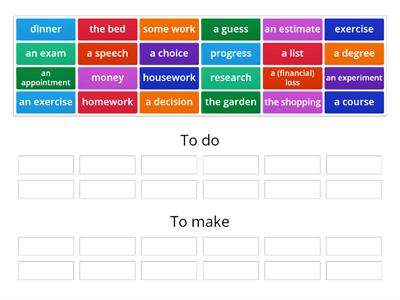 IELTS 6.5 IELTS Foundation U7. Collocations with make or do