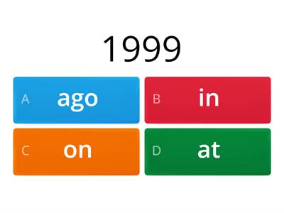 HW 11: Past Time Phrases