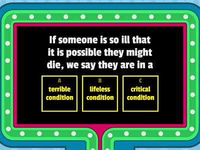 Useful medical collocations