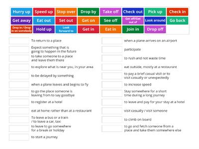 Traveling phrasal verbs 